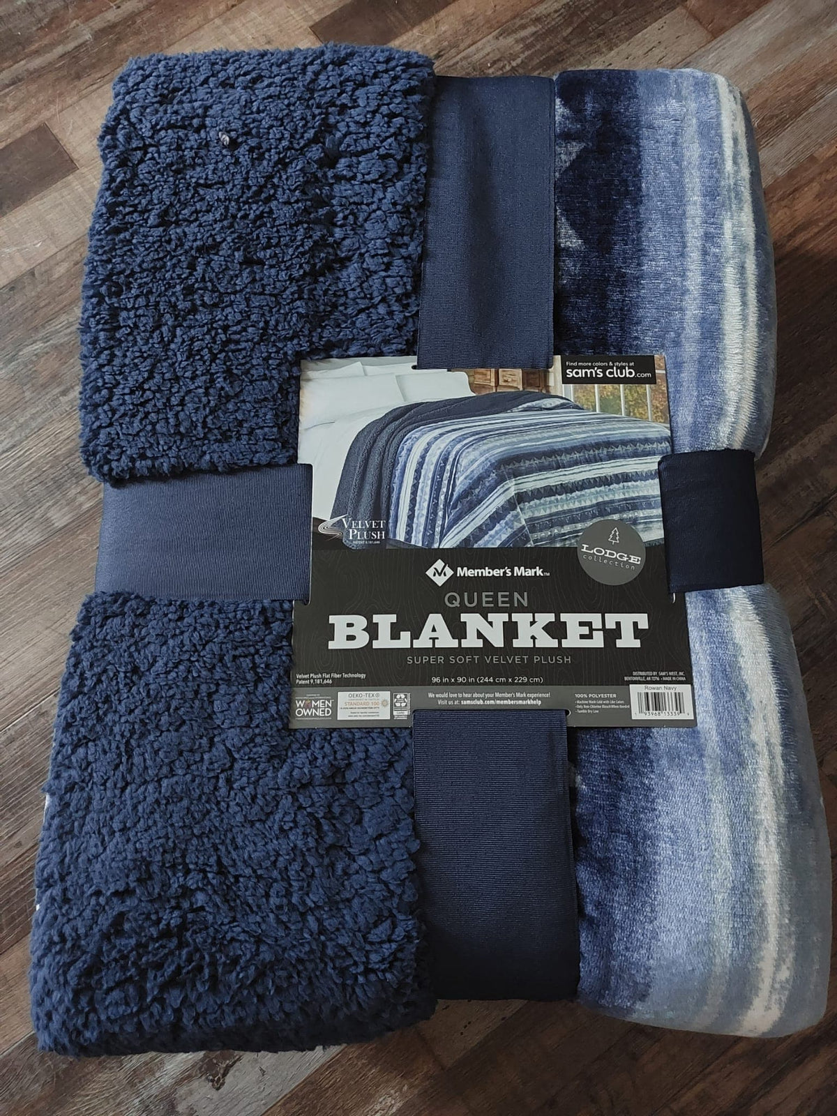 Member's Mark Lodge Collection Velvet Plush Queen Blanket Assorted Colors